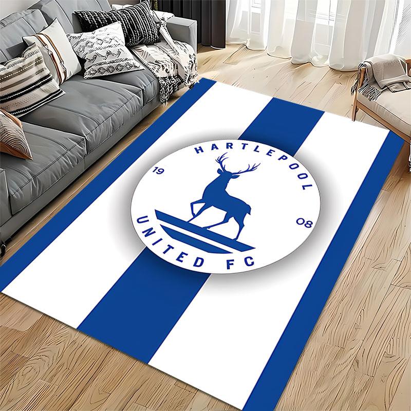 Hartlepool United FC Logo Carpet Suitable As a Non-slip Mat for the Living Room or Bedroom Sofa