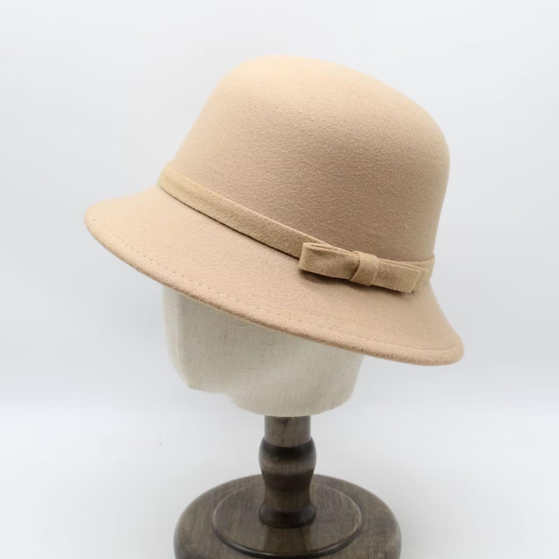 

JYL TS DIY Western Cowboy Hat Unisex Unisex Casual Holiday Wide Brim Hat Felt 1222Mao1399 абрикосовый