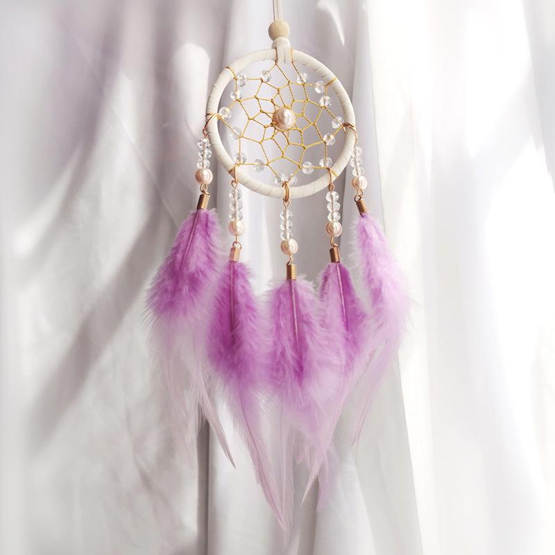 Dream Catcher Feather Wind Chime Indian Style Decoration Home Car Pendant Balcony Window Decoration Party Holiday Gifts