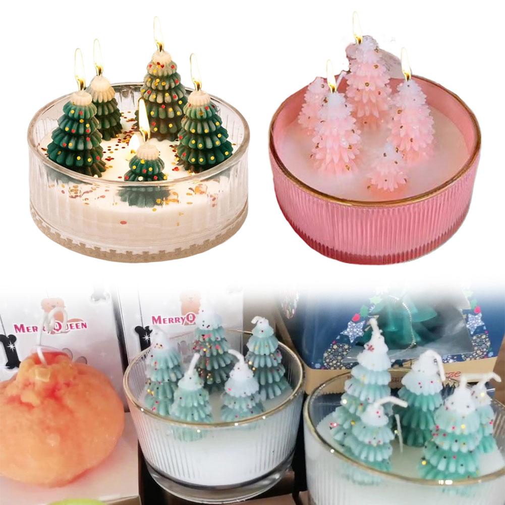 Christmas Scented Candle Christmas Decorations Christmas Tree Aromatherapy Candle Christmas Tree Cedar Forest Candles Xmas Gifts