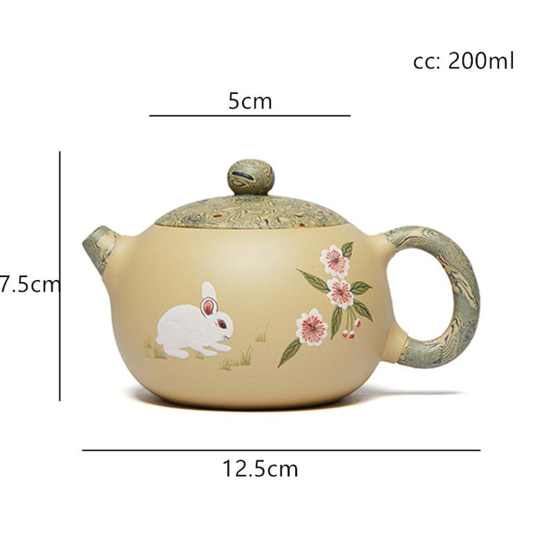 

200ml Master Handmade Xishi Tea Pot Boutique Yixing Purple Clay Teapot Custom Beauty Tea Infuser Chinese Zisha Tea Accessories