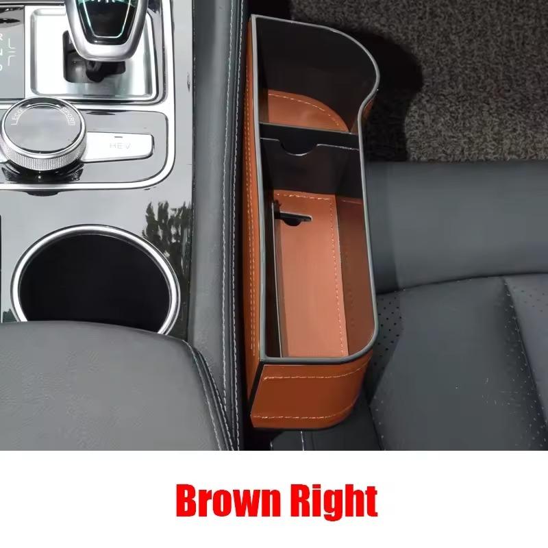 Autositz-Lücken-Aufbewahrungsbox Universelle Sitzspalt-Schlitzbox Mit Ladeloch Schlüssel Handy Flaschenhalter Verstau-Organizer Zubehör