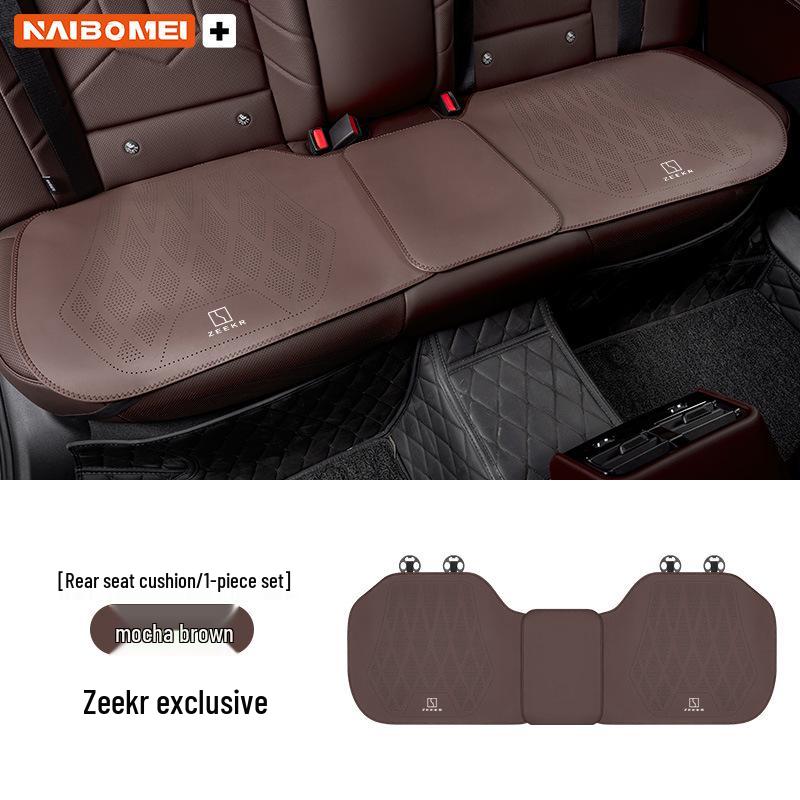Zeekr 001/X/009 Leather Seat Cushion Set for Front and Rear - Perforated Three-Piece