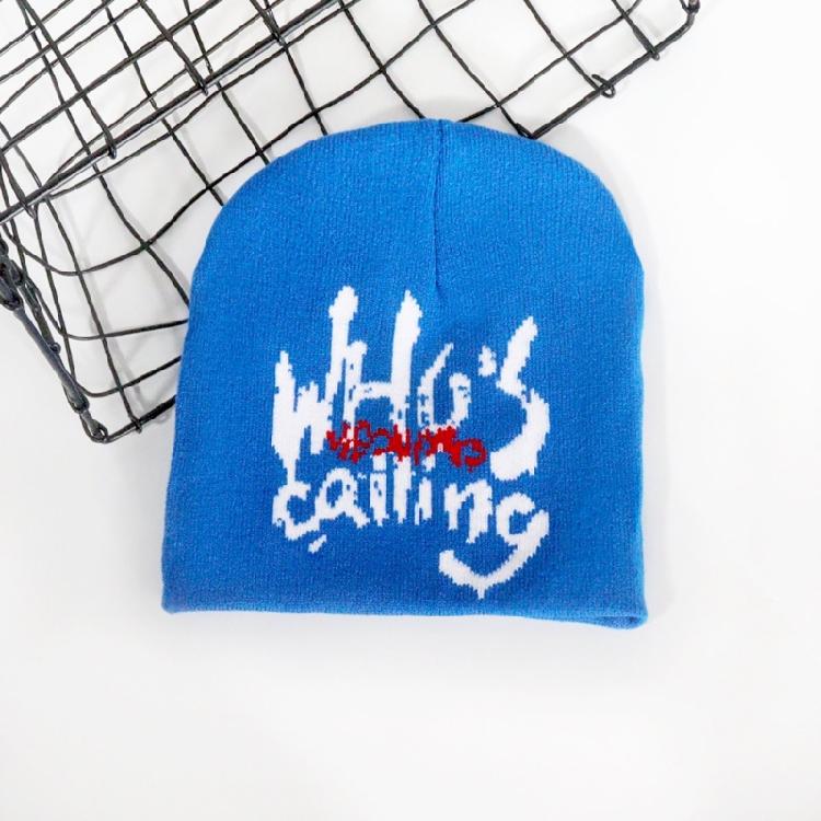 Jacquard Letter Hat Girls Bonnet 2000S Cool Girl Hat Women Headdress Casual Hat