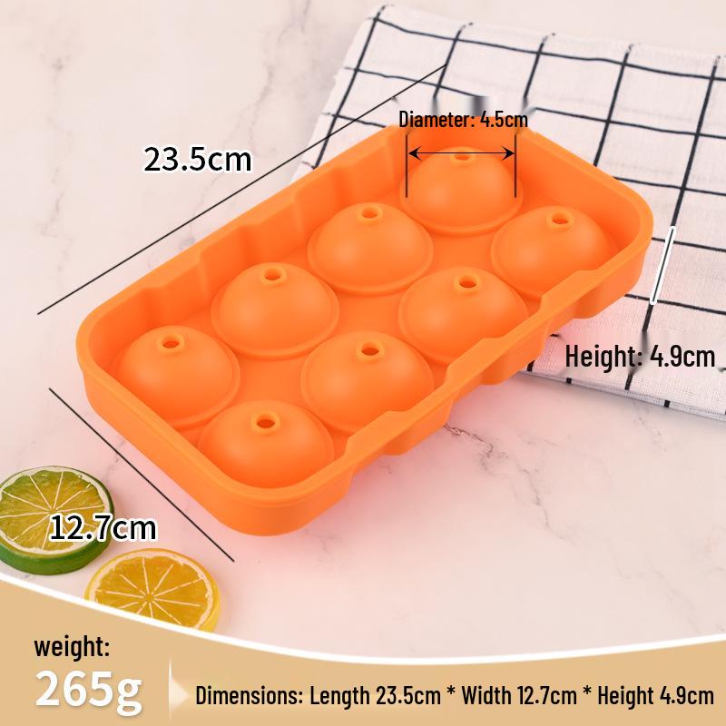 Moule Rond à Glaçons et à Gâteaux de Lune en Silicone de Qualité Alimentaire - Plateau DIY pour Savons et Grappes de Raisins