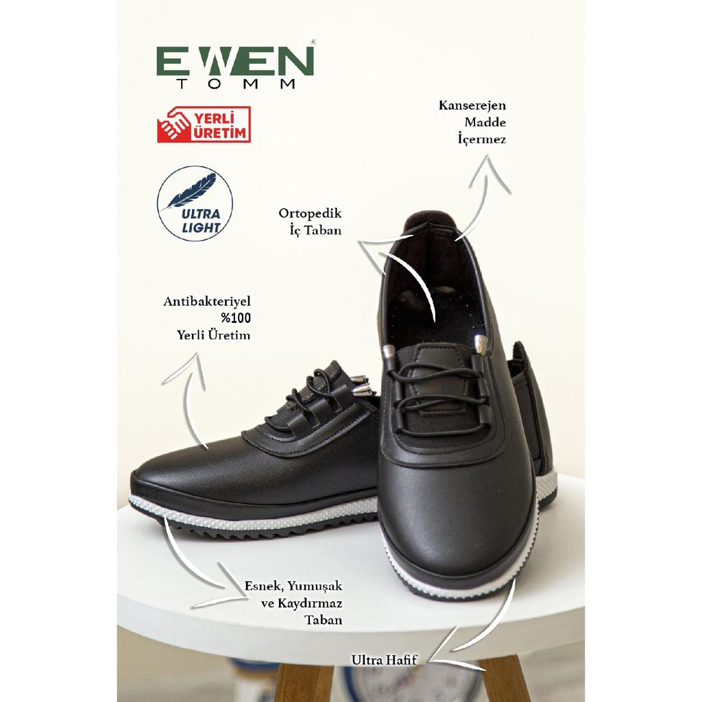 Orthopädische Ballerina-Schuhe aus weicher Haut für Damen mit perforiertem Kordelzug