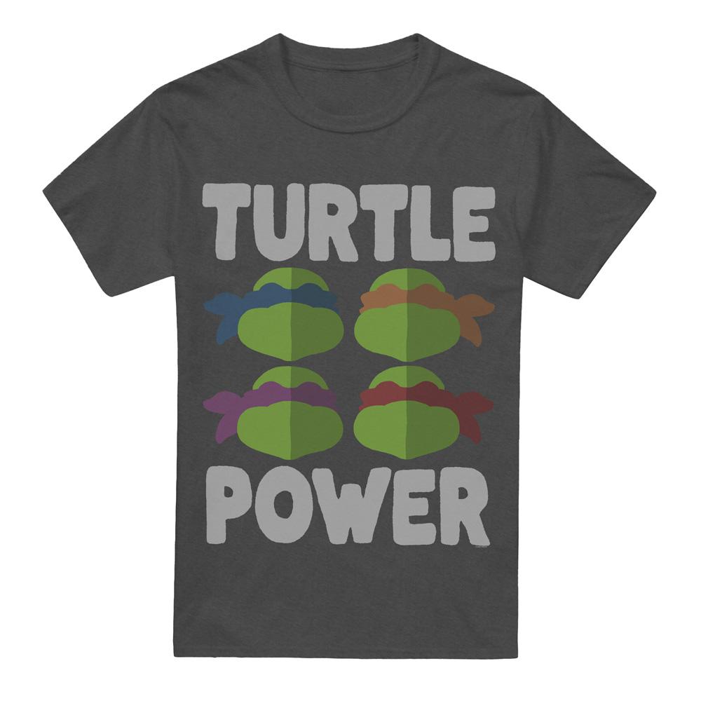 Teenage Mutant Ninja Turtles Unisex Adult Turtle Power Faces T-Shirt
