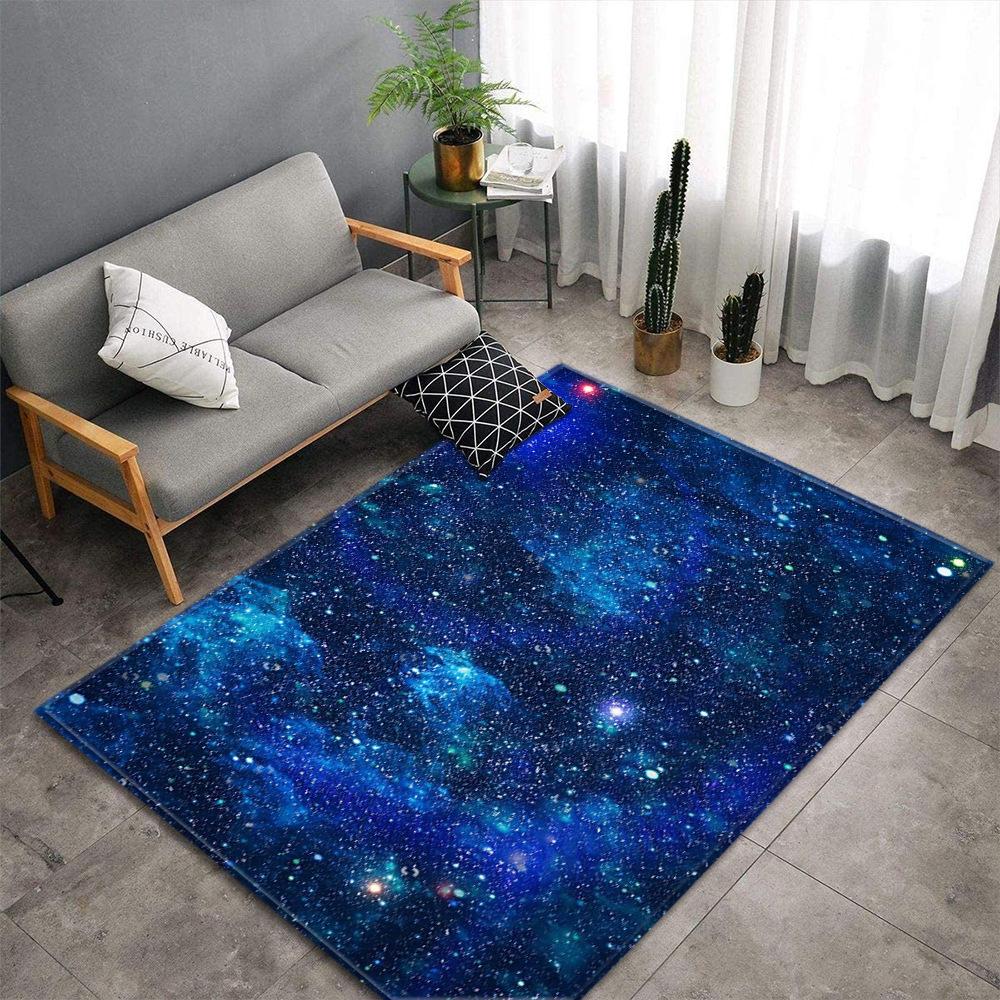 Starry Sky Carpet Feather Wind Bedroom Floor Mat