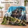 Howl's Moving Castle Custom Name Flannel Throw Blanket Soft Warm for Sofa Bed Indoor Home Use