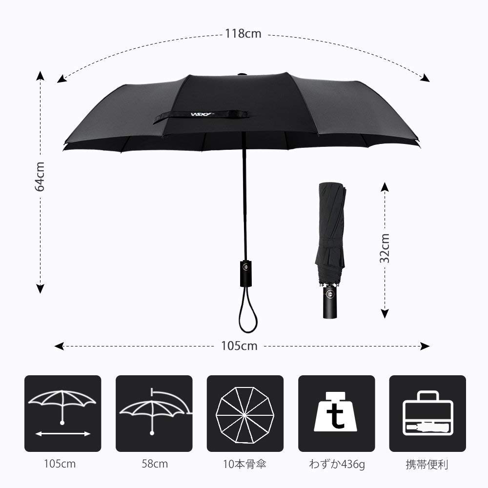 Automatic folding folding 10 Teflon for both sun and high strength glass fiber opening/closing umbrella, one-touch umbrella, ribs, treatment, rain,