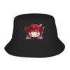 Hot Summer Headwear Cute Kasane Teto Anime Merchandise Bucket Hat Fashion Women Sun Hat Session Hats FisherUnisex Cap Outdoor