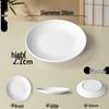 Melamine Round Plate: Porcelain-Look, Two-Color, for Commercial Use In Restaurants and Buffets - Perfect for Fast Food, Rice Bowls, and Cold Dishes.