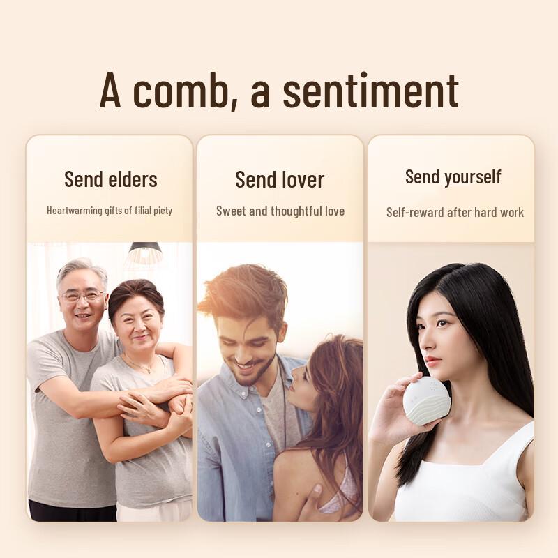 Ke Ai Yuan Su Kleiner Mond Jade Kopfmassagegerät CN-Stecker (Adapter enthalten)