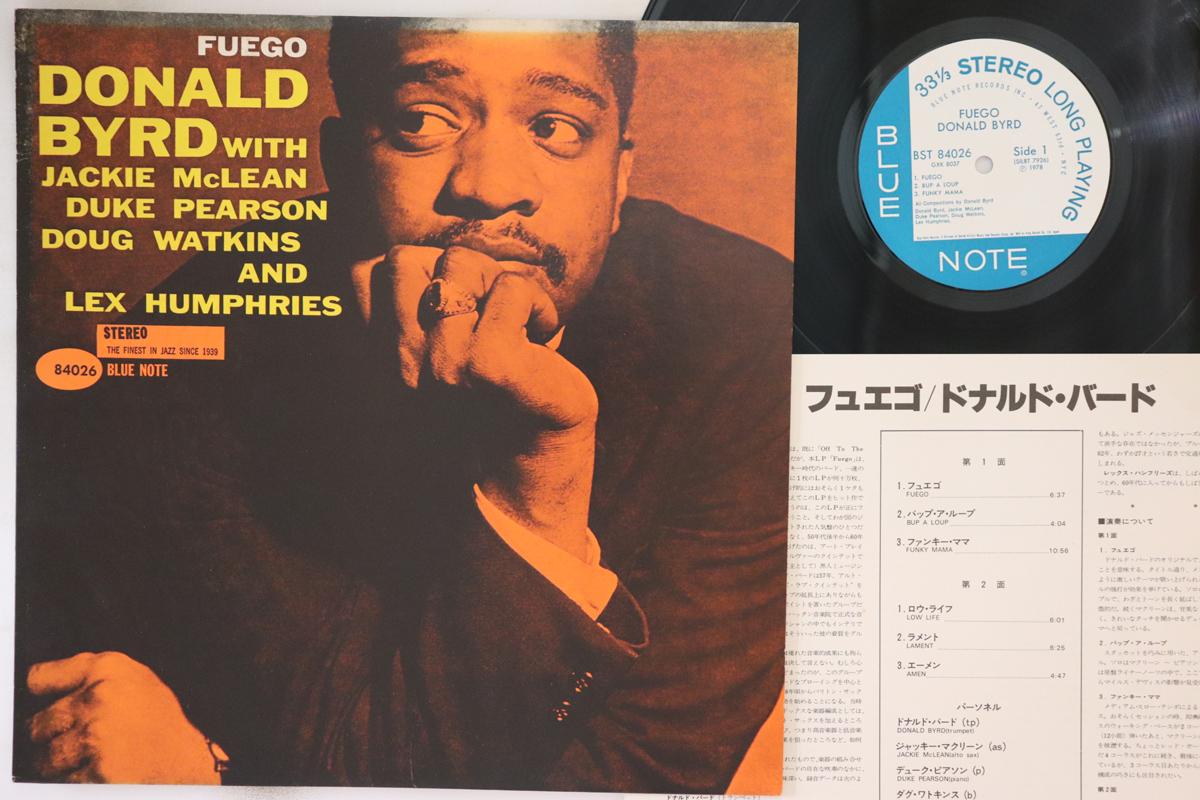 

LP Record DONALD BYRD - Fuego GXK8037,BST8402 BLUE NOTE 1978 Japan Jazz Used