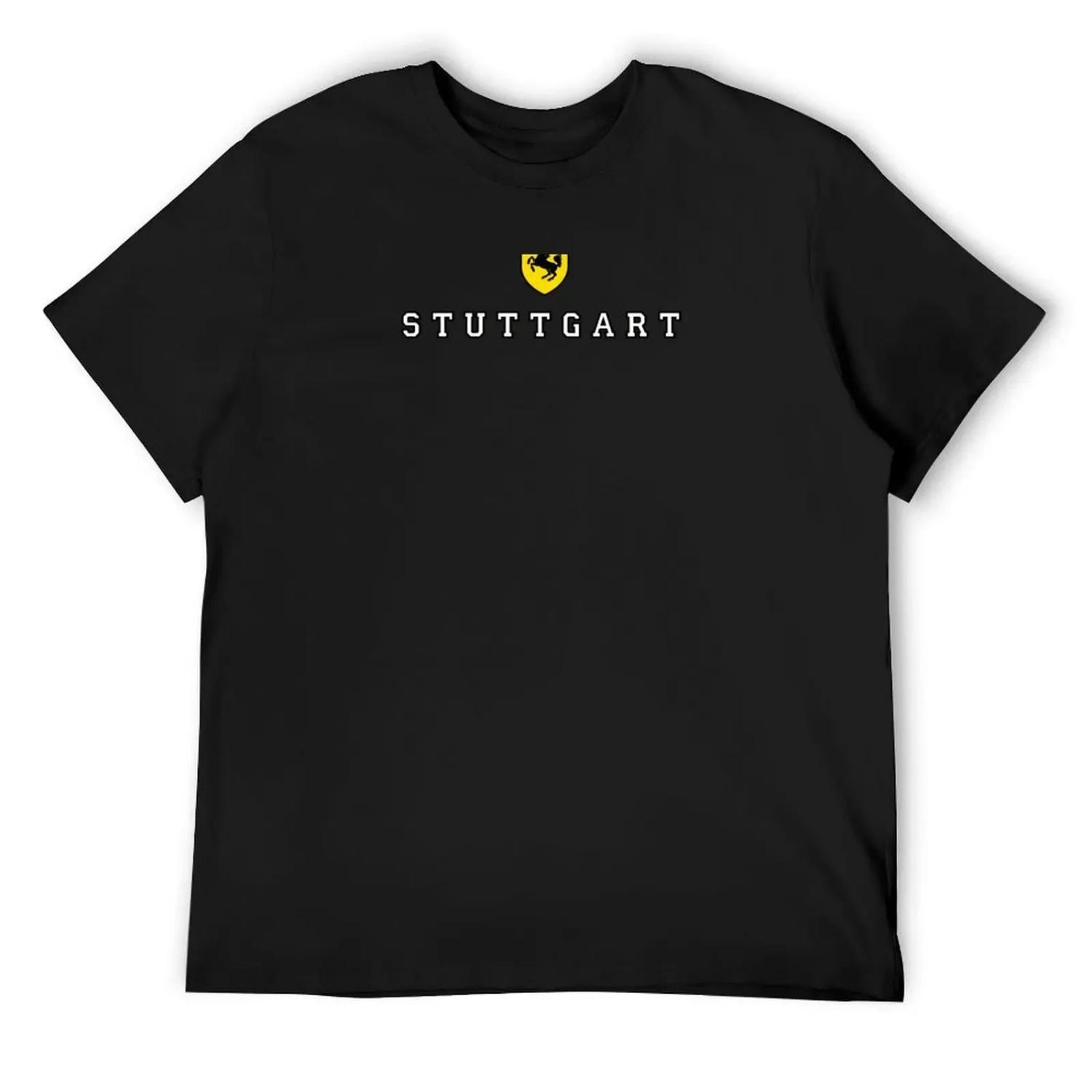 Stuttgart City Seal T-Shirt graphic t shirt vintage summer shirt korean fashion mens graphic t-shirts funny XXXXXL чёрный