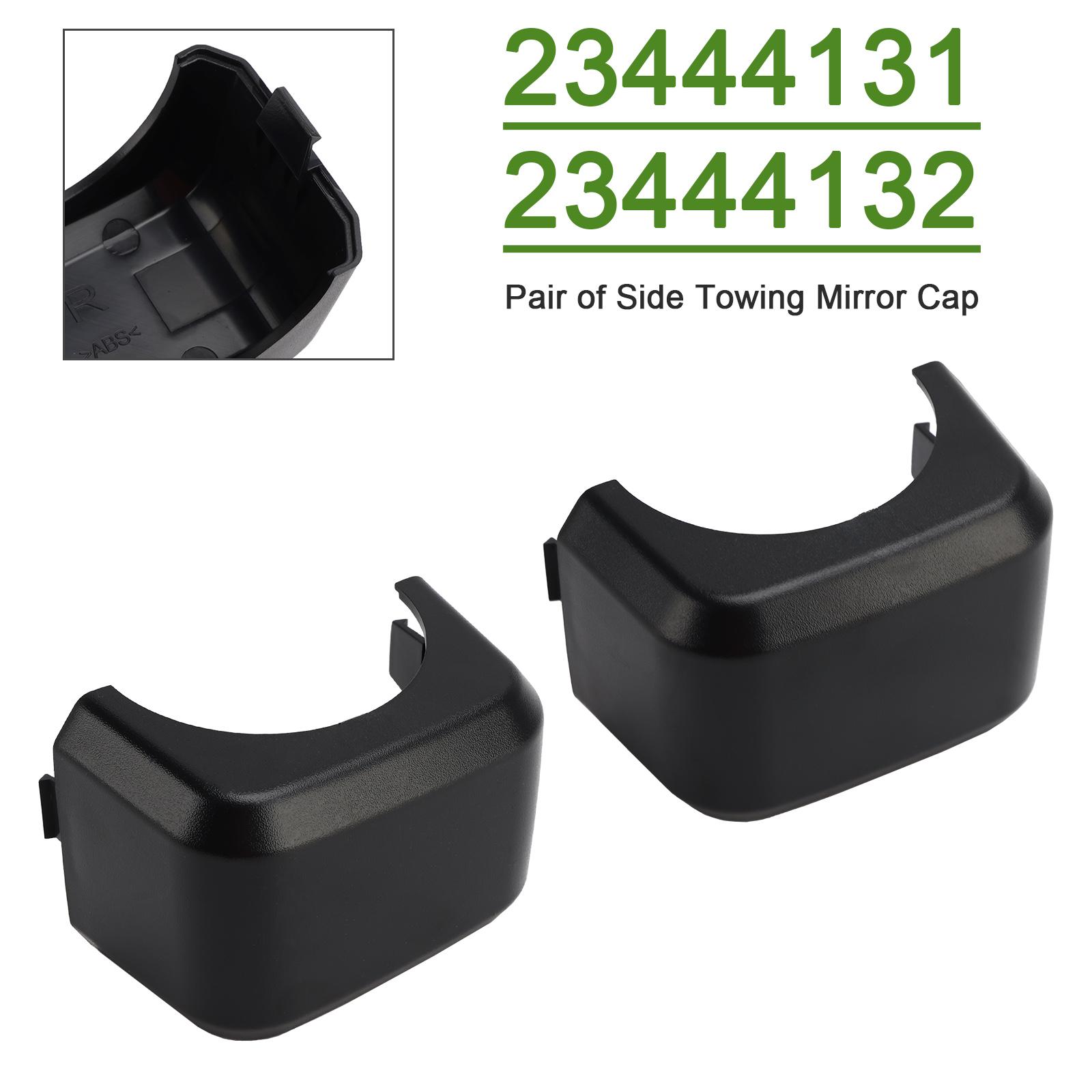 Pair of Side Towing Mirror Cap 23444131 23444132 for Sierra Silverado 2016-2020