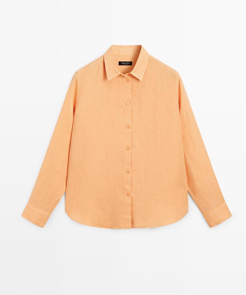 Masimodutti 100% Linen Loose Fit Shirt