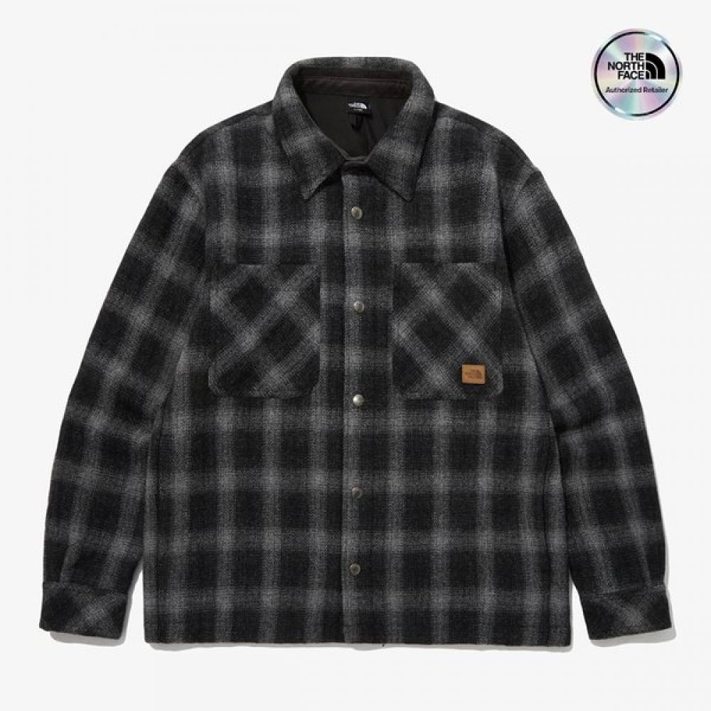The North Face Nj3vp79a Men S Check Shacket BLACK/090