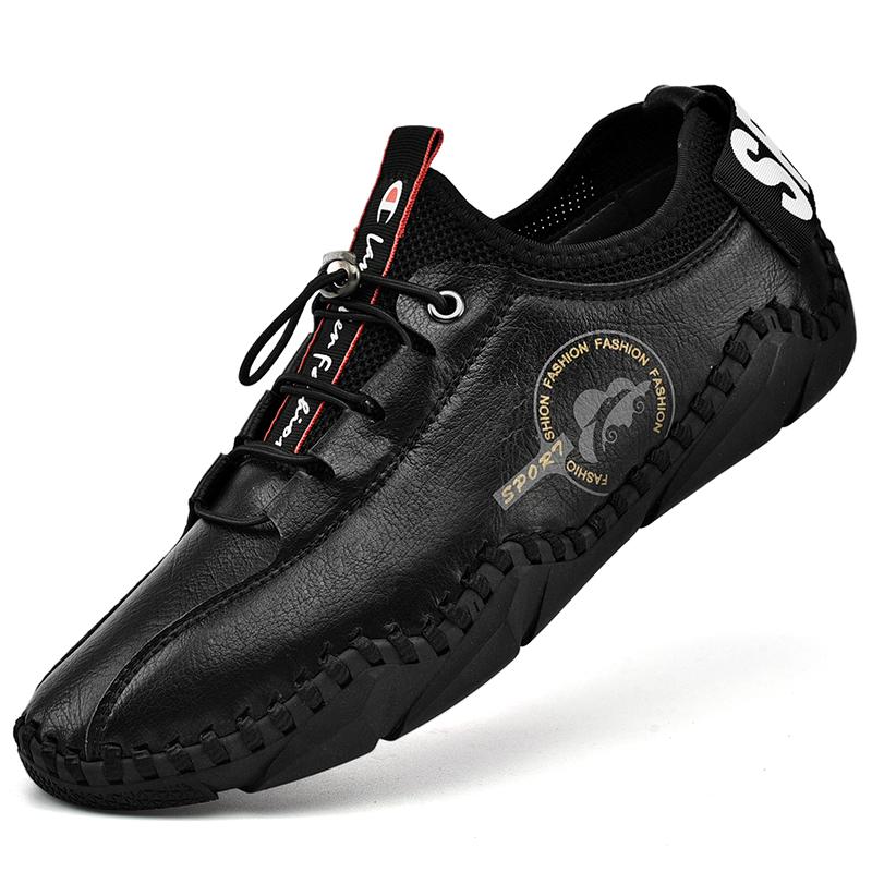 Mocassins Homme ANUFER En Cuir Souple - Penny Loafers Classiques Pour Conduite Et Bureau