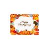 Thanksgiving Holiday Table Placemat Pumpkin and Maple Leaf Pattern Printed Dining Mat 45x30cm for Seasonal Table Decoration