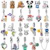 Copper Animal Charms Bear Rabbit Dog Panda Elephant Pig Kapibala Beads Pendants Fit Bracelet Diy Fine Jewelry Gift