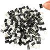 120Pcs Mini Binder Clips, 5/8 Inch(15mm), Paper Clamps Small Size for Office Supplies, Black
