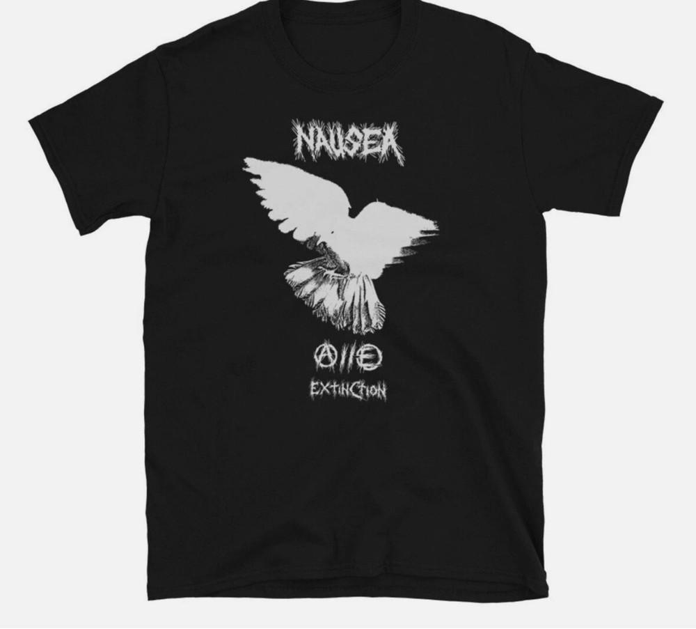 NAUSEA Band Extinction Black Cotton T Shirt Full Size S-5XL Unisex T-Shirt XXXL