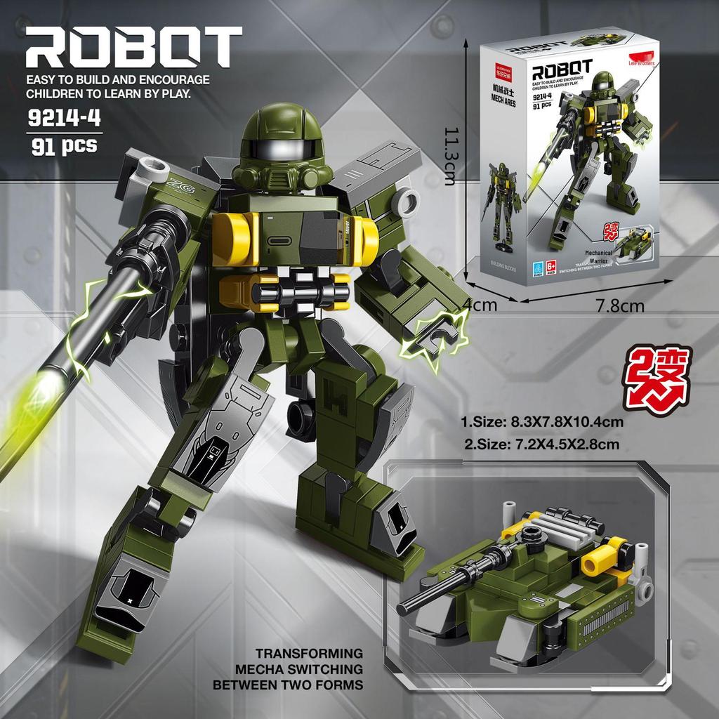 Mech-Compatible Robot Transformation Building Blocks - Educational Toy for Kids, Ideal Gift for Boys, Free Shipping