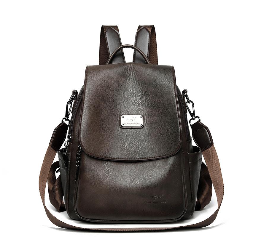 PU Backpack Women's Bag Large Capacity Travel Backpack