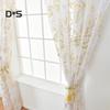 DYS Home Decor Feather Design Drape Balcony Window Tulle Voile Sheer Curtain