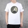 Jordan Air Logo Print Short Sleeve T-Shirt Men Tops White CD5627-101