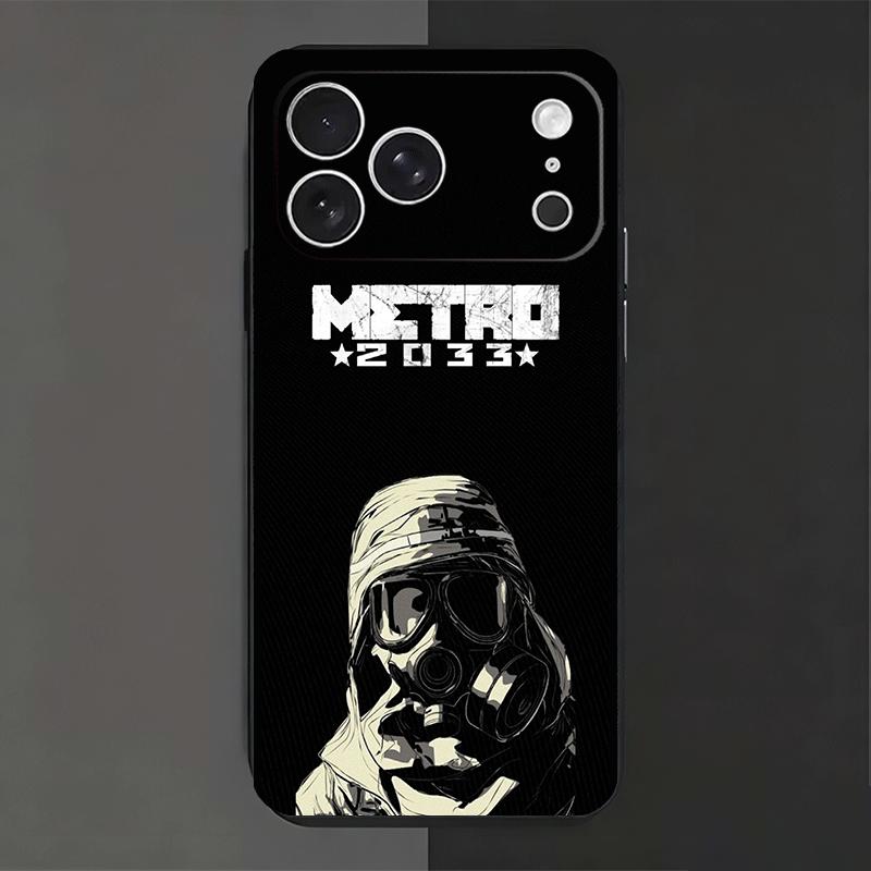 Soft Phone Case For iPhone 17 16 Pro Max 15 Metro 2033 16E 17E 14 Plus 13 Mini 12 XS 7 SE 8 Air Black Cover Shell