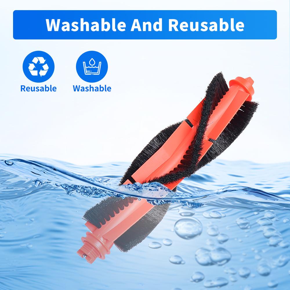 Main Brush Replacement For Xiaomi S20 D106 E10 B112 E10C E12 C103 3C Enhanced Edition 3C Plus Robotic Vacuum Cleaner Accessories
