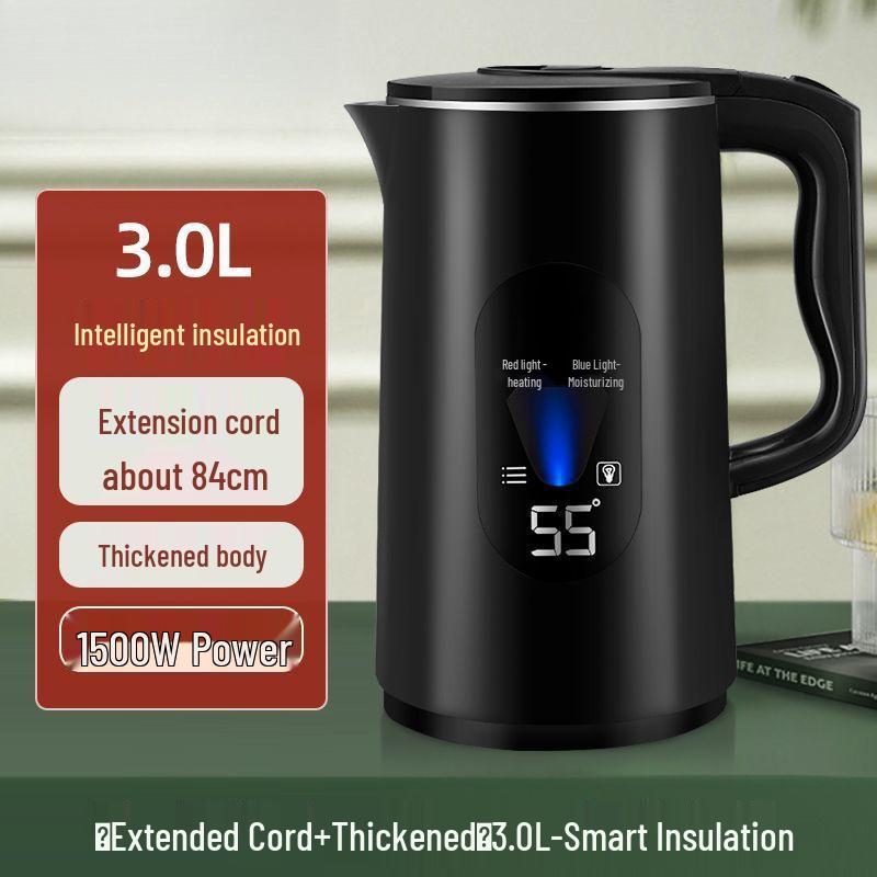 German Electric Kettle: Large Capacity, Durable Thermos, Automatic Power-Off, Constant Temperature Function