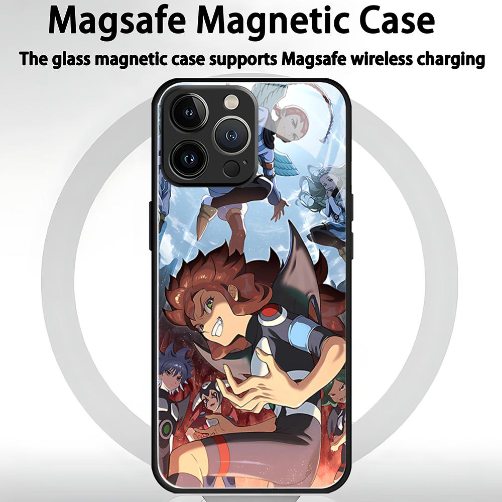 Japanese anime inazuma eleven Phone Case For iPhone 16 15 14 13 12 11 X XR XS 8 Plus Mini Pro Max Glass Magnetic Case