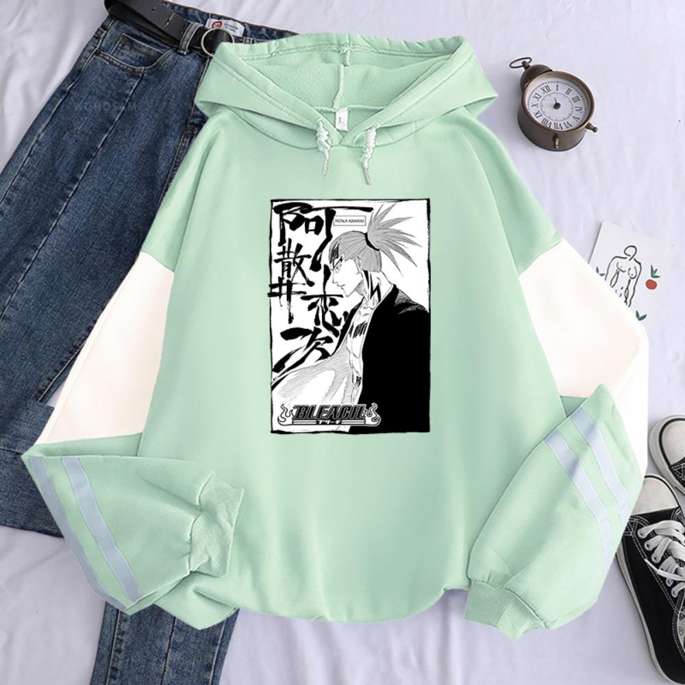 Japan Manga Kuchiki Rukia Bleach Hoodies Anime Styles Vintage Clothes Harajuku Long Sleeve Warm Women Hooded Sweatshirts