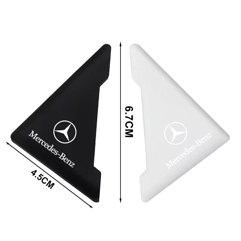 2pcs Badge Car Door Corner Protection Decals 3D Stickers For Mercedes Benz W212 W211 W213 W203 W205 W204 A C E B R Class OY4
