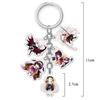 Fate Stay Night Tohsaka Rin Altria Pendragon Cute Cartoon Keychain Kawaii Keyrings Bag Parts & Trendy Gift