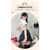 Domila JK College Style Sexy Uniform Suit Girls Pleated Skirt Fungus Lace Shirt Sex Underwear F636