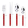 304 Stainless Steel Tableware 4 Pcs Set, Household Knife Fork Dessert Spoon, Restaurant Cutlery Sets with Stylish Designs