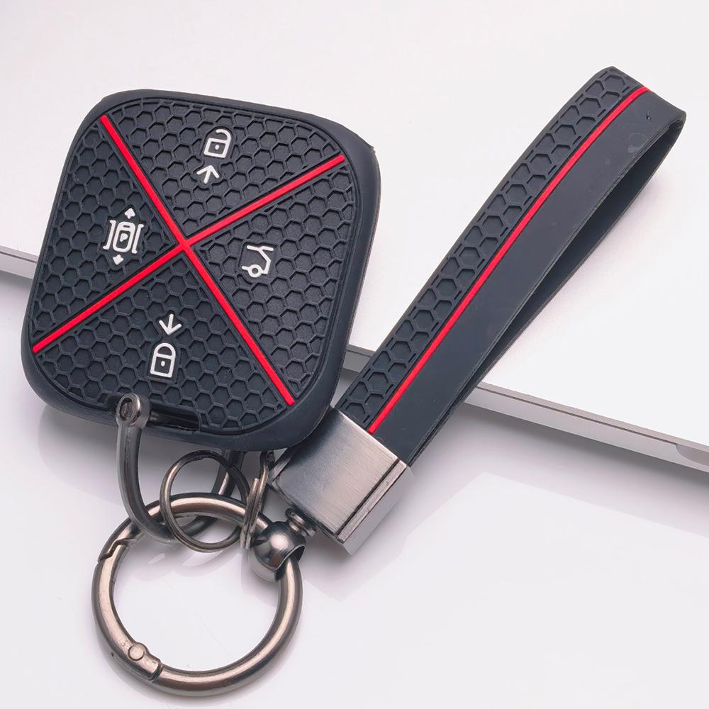 Smart Remote Key Shell Protector for Zeekr Zeekr 001 Zeekr 009 Zeekr X Zeekr 007 with Keychain Honeycomb Texture Shockproof Remote Key Case Protector