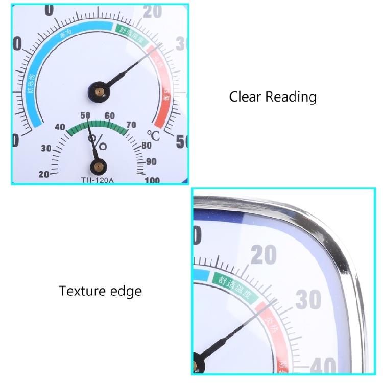 Humidity Gauge Temperature Monitor Analog Indoor Outdoor Thermometer Hygrometer