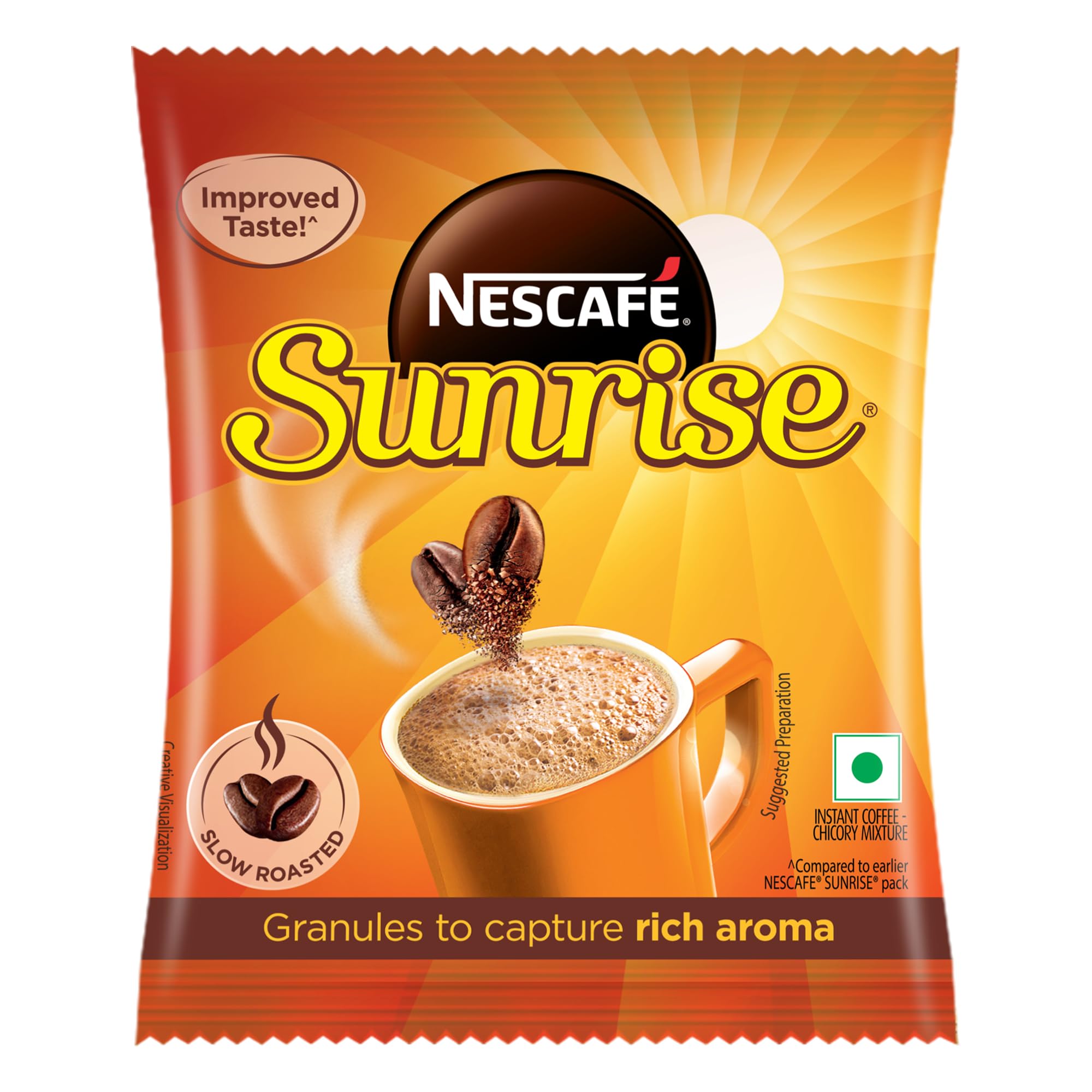 New right Title : Sunrise Instant Coffee Powder by Nescafe | Rich Taste & Aroma For The Perfect Start To Your Day | Coffee Chicory Mix | 500g Pouch