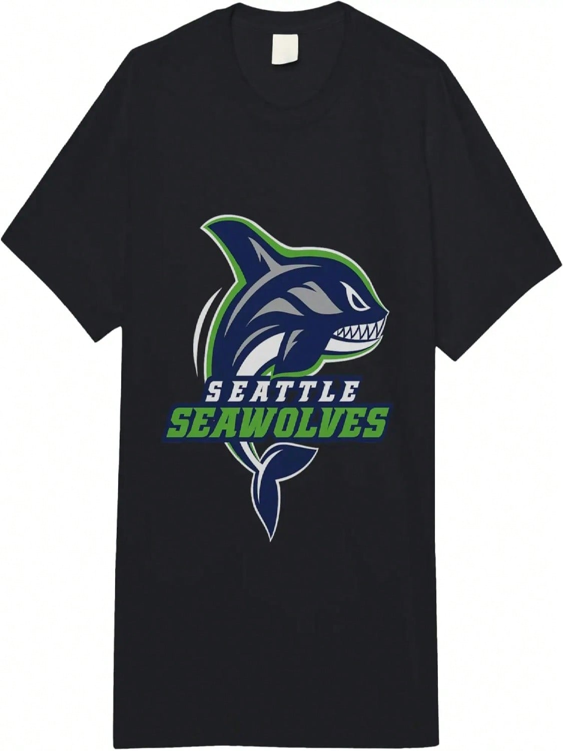 Seattle Seawolves_ Logo Tee Adult Heavyweight T-Shirt S