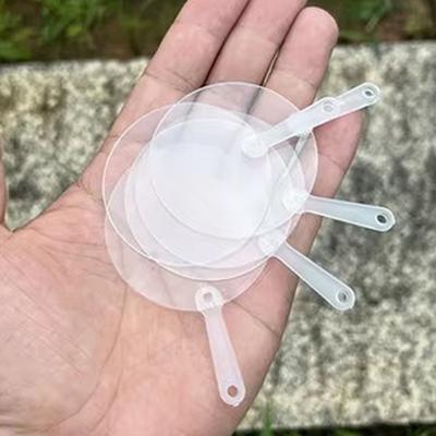 5Pcsmini Transparent Blank Fan Children Diy Blank Hand Fan Stage Performance Hand Fan Decor For Diy Craft Make Hand Graffiti Fan