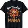 One Thankful Mama Autumn Fall Mother Thanksgiving Leaves T-Shirt