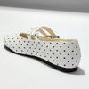 Polka Dot Strap Buckle Women Ballet Flats Comfortable Soft Soles Mary Janes Walking Loafers Street Style Dance Shoes