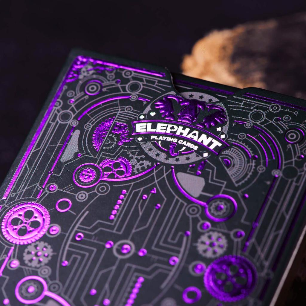 Cyberpunk Purple Cardistry Cards, Kids & Adults Black Deck with E-Book, Unique Cyberpunk Poker Cards.