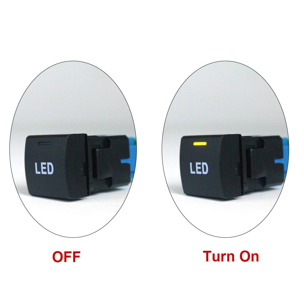 1Pc For Toyota Camry V70 2018 Rav4 Corolla Altis 2019 prado 150 2020 Car LED Light BSM Camera View Rearview Mirror Switch Button