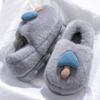 Cute Mushroom Cotton Slippers Women's Winter Bag Heel Warm Home Home Non-slip Couple Plush Thick-soled Fluffy Shoes Women